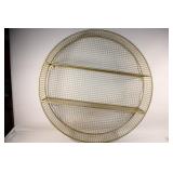 Large Metal Gold Wire MCM Wall Shelf