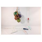 Glass Fishing Ball Decor-Ceramic Fish String Decor