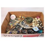 Misc Lot of Jewelry - Watches - Pinbacks ,etc