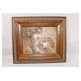 W. Harris Signed Michelangelo Lovers