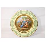 Vtg Royal Vienna Cabinet Plate The Young Virgil