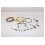 Bracelet Lot - Brighton, Monet, Sterling Charm,etc