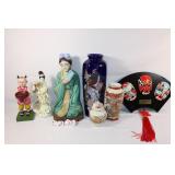 Lot of Asian Items - Vase, Figurines, etc.