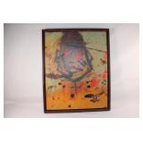 Warrior II - Painting - Signed on Back - Navajo