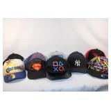 Lot of Baseball Hats - Dragonball, Playstation et.