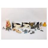 Large Lot of Various Animals - Fuzzy Cat, Elephant