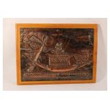 VTG Copper Relief Wall Art - Egyptian Theme