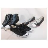 Trio of Black/White Shoes - Coach Size 8