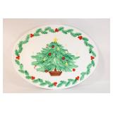 Vintage Japan Large Christmas Serving Platter