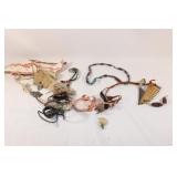 Lot of Native Amerian - Knife, Necklace