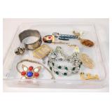 Lot of Costume Jewelry - Broahces, Necklace, etc.