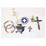 Lot of Sterling Silver Jewelry - Necklace, Pendant