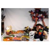 Lot of Halloween Decor - VTG Plastic Signs, etc.