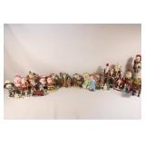 Large Lot of Christmas Figurines  / Decor