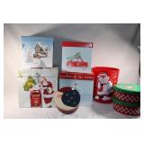 Lot of Christmas Present Boxes - trash can