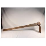 Vtg Adze Wood Handle Tool