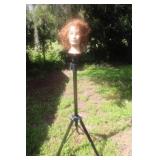 Mannequin Head on Adjustable Stand