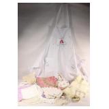 VTG Lot of Linens - Doilies, Apron, Lenox etc.