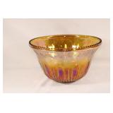 VTG Indiana Glass Harvest Gold Glass Punch Bowl