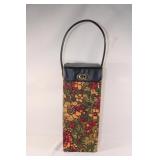 VTG MCM Floral Yarn and Needle Caddy