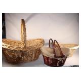 Trio of Baskets - 2 with Handles