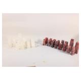 Complete Set of Hand Carved Stone chess Pieces