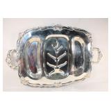 Very Large Silverplate Well Tree Server - 1969
