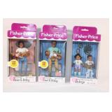 3 -Fisher Price Loving Family Figurines - NEW
