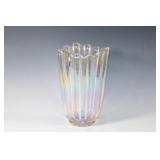 Vintage Federal Glass Celestial Iridescent Vase