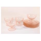 Pink Depression Glasses Hazel Atlas , etc.