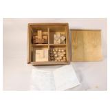 Wood Box with 4 Wooden Puzzles