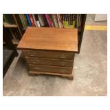 Vtg Ethan Allen 3 Drawer Nightstand SIde Table