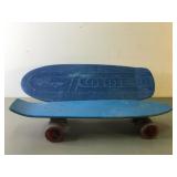 2 Vintage Old School Blue Composite Skateboards
