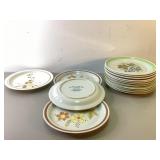 Mid Century Japanese Stoneware Dinner Plate Lot