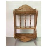 20" Wood Wall Shelf Cabinet Rack