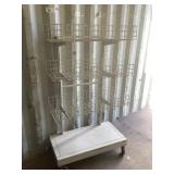 Rolling Commercial 3 Shelf Endcap Stand