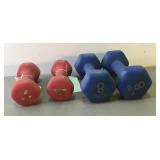 4Lbs & 8 Lbs Steel Hand Weights