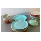 Vintage Speckled Melamine Assorted Dishes REMCO