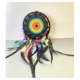 Vintage Colorful Woven Native Feather Dreamcatcher