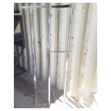 73"x34"  Chrome Commercial Half Moon Clothes Rack