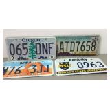 Lot of 4 Assorted License Plates Kentucky Etc