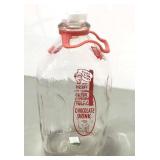 Vtg Turkey Hill Glass Chocolate Milk Bottle