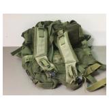 Vintage Military Backpack Ruck Sack Olive Green #1