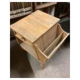 Vintage Solid Wood Nightstand W Drawer