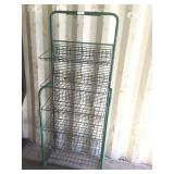 Heavy Duty Green 5 Shelf Store Display Rack