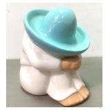 6" Mexican Ceramic Sleeping Siesta Figure Sombrero
