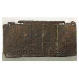 Original 1928 Colorado License Plate