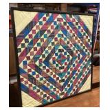 38" Framed Quilting Diamond Country Decor
