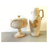 Italian Music Note Pottery Pieces HAs Chip On Rim