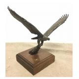 Bronzed Brass 8' Wide Flying Eagle Desktop Mount